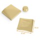 Aluminum foil  Waxed gold, 10 x 10 cm, pack of 250