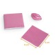 Papel de aluminio  rosa, 8 x 8 cm, paquete de 250