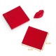 Foglio di alluminio  Rosso, 8 x 8 cm, confezione da 250
