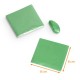 Aluminiumfolien  Mandelgrün, 8 x 8 cm, Packung mit 250