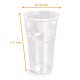 Einweg-Shaker Klarsichtfolien aus APET mit einer Füllmenge von 25 cl, Karton von 1250