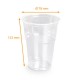 Einweg-Shaker APET-Transparente mit 30cl-Messung (ø 78mm h 124mm), Karton von 1250