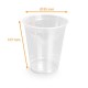 Agitador desechable botellas transparentes de APET, 35 cl de capacidad (ø 95 mm h 108 mm), Caja de 800