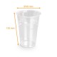 Agitador desechable Botellas transparentes de APET, 50 cl de capacidad, Caja de 800