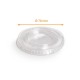 Tapa para agitador de plástico plato perforado 20,25 y 30cl (ø 78mm), Caja de 1250
