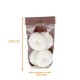 Sacchetto per pasticceria in PP sfondo in cartone, 100x220mm "chocolate hessian, confezione da 100