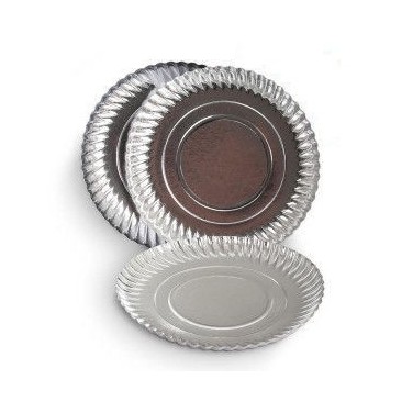 Pappteller Silber