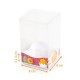 Cinta ondulada para cajas transparentes 8x8cm, Pepsy, paquete de 50