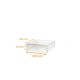 Regla transparente PVC, 100x100x30/30mm, caja de 100