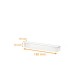 Regla transparente PVC, 185x45x45/45mm, caja de 100
