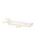 Transparentes Lineal aus PVC, 240x45x45/45mm, Karton mit 100 Stück