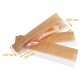 Sandwich-Tasche fettdicht Kraft braun, 100+50x350mm, Vision+ mit Seitenfenster, 1000er-Pack