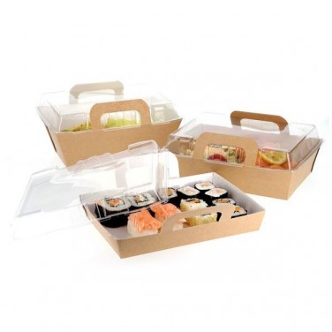 Panier repas kraft brun ingraissable