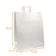 Bolsa kraft con asas planas 32x15x38cm, blanco kraft, caja de 250