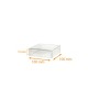 Regla transparente PVC, 100x100x15/15mm, caja de 300