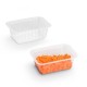 Vaschette di plastica sigillabili - Alphacel 375cc 137x96x49mm, scatola di 2160