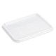 Plastic lid for rectangular trays 690 series, box of 300