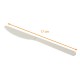 Cuchillo biodegradable y compostable PLA, blanco, 170 mm, caja de 1000