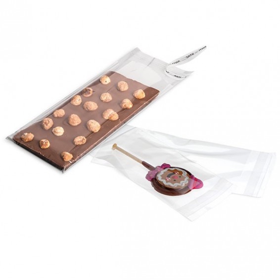 Bolsa plana OPP para tabletas de chocolate