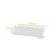 Laschenhalter 'Porzellan 'Porzellan' Rechteck 5,5x9,5cm (Dicke 1,5mm), Packung mit 250