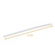 Cellophane fastener 130x8mm, Silver, for SOS bag, box of 1000