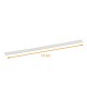 Cellophane fastener 130x8mm, White, for SOS bag, box of 1000