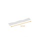 Cellophane fastener 8x45mm, U-shaped, Silver, box of 1000