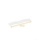 Cellophane fastener 8x45mm, U-shaped, White, box of 1000