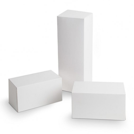 Cajas de troncos blancas