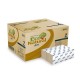 Guata de limpieza en relieve, 2 pliegues - 22,5x21cm, blanco, caja de 3800