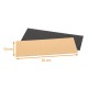 Pappsohle SCHWARZGOLD gerade Kanten, 19x10cm, 50er-Pack