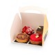 Caja con asas Petit Plaisir Gourmand 18x18x5cm, paquete de 50