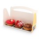 Caja con asas Petit Plaisir Gourmand 27x10x5cm, paquete de 50
