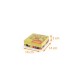 Caja cuadrada de pastelería Petit Plaisir Gourmand 14x14x5cm, paquete de 50
