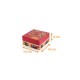 Caja cuadrada de pastelería Petit Plaisir Gourmand 14x14x8cm, paquete de 50