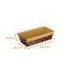 Molde para tartas 65x150x50mm, paquete de 80