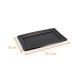 Plato de plástico negro para catering - Festipack rectangular en PS, 27,5x19cm, caja de 50