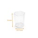 Plastikglas Sechseckiges Glas 5cl aus durchsichtigem PS, Packung mit 60
