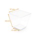 Plastikglas 20cl-Pyramide aus durchsichtigem PS, 50er-Pack