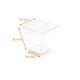 Plastikglas 12cl-Pyramide aus durchsichtigem PS, 50er-Pack