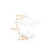 Plastikglas 6cl-Pyramide aus durchsichtigem PS, 50er-Pack