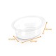 Crystal dessert mold for jellied eggs 90cc, pack of 150