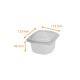 Plastic tray with microwaveable lid - Ondipack 250cc, 123x114x49mm, box of 900