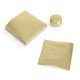 Aluminum foil  Waxed gold, 12x12cm, pack of 250