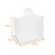 Transluzente SOS-Tasche mit weichen Griffen, 32+20x26cm, Karton mit 250 Stück