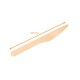 Cuchillo de madera encerado, 165mm, caja de 1000