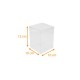 Durchsichtige Schachtel 10x10x12cm, Packung zu 10