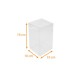 Durchsichtige Schachtel 10x10x19cm, Packung zu 10