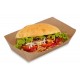 Brown kraft tray 1100ml / 2400g, 240x160x58mm, box of 500