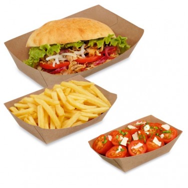 Bandeja kraft marrón